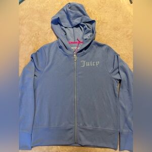 Juicy Couture Sport Light Blue Zip Hoodie